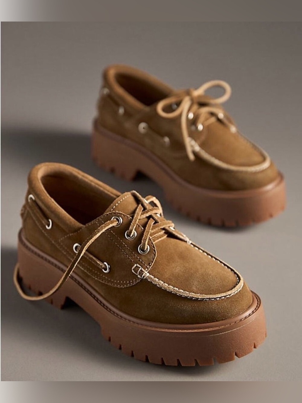 Jeffrey Campbell crushed T lug platform boat shoe loafer